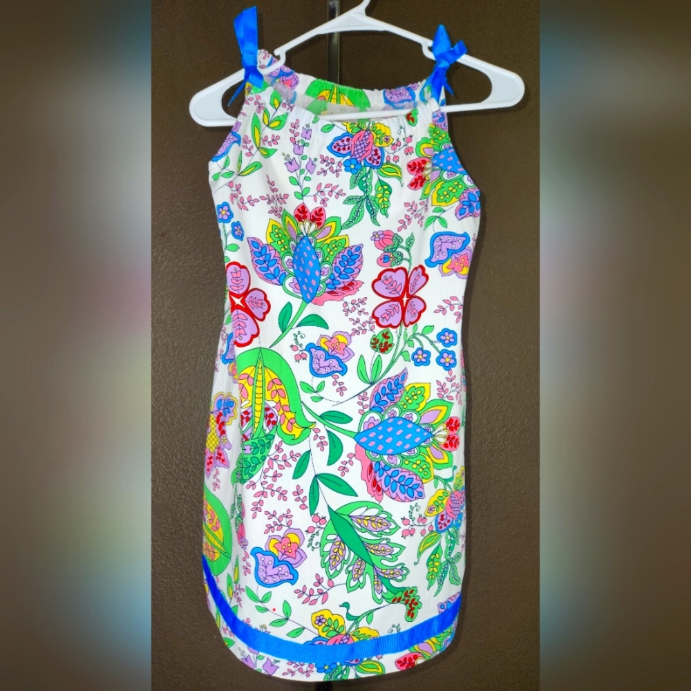 Hanna Andersson Girls size 8/10 Vintage style floral dress